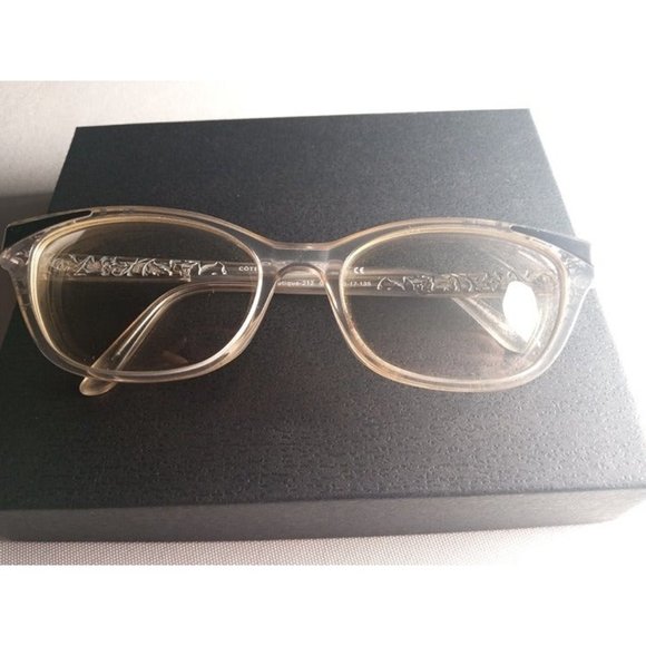 Cote D'Azur Boutique 212 Frame Clear/Grey Discontinued Designer Eyeglasses (3a2) - Picture 3 of 12